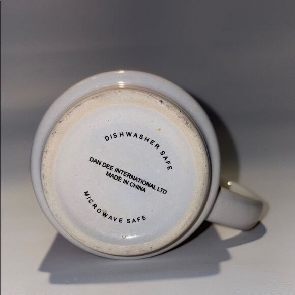 White Mug with Red Text - Picture 5 of 6